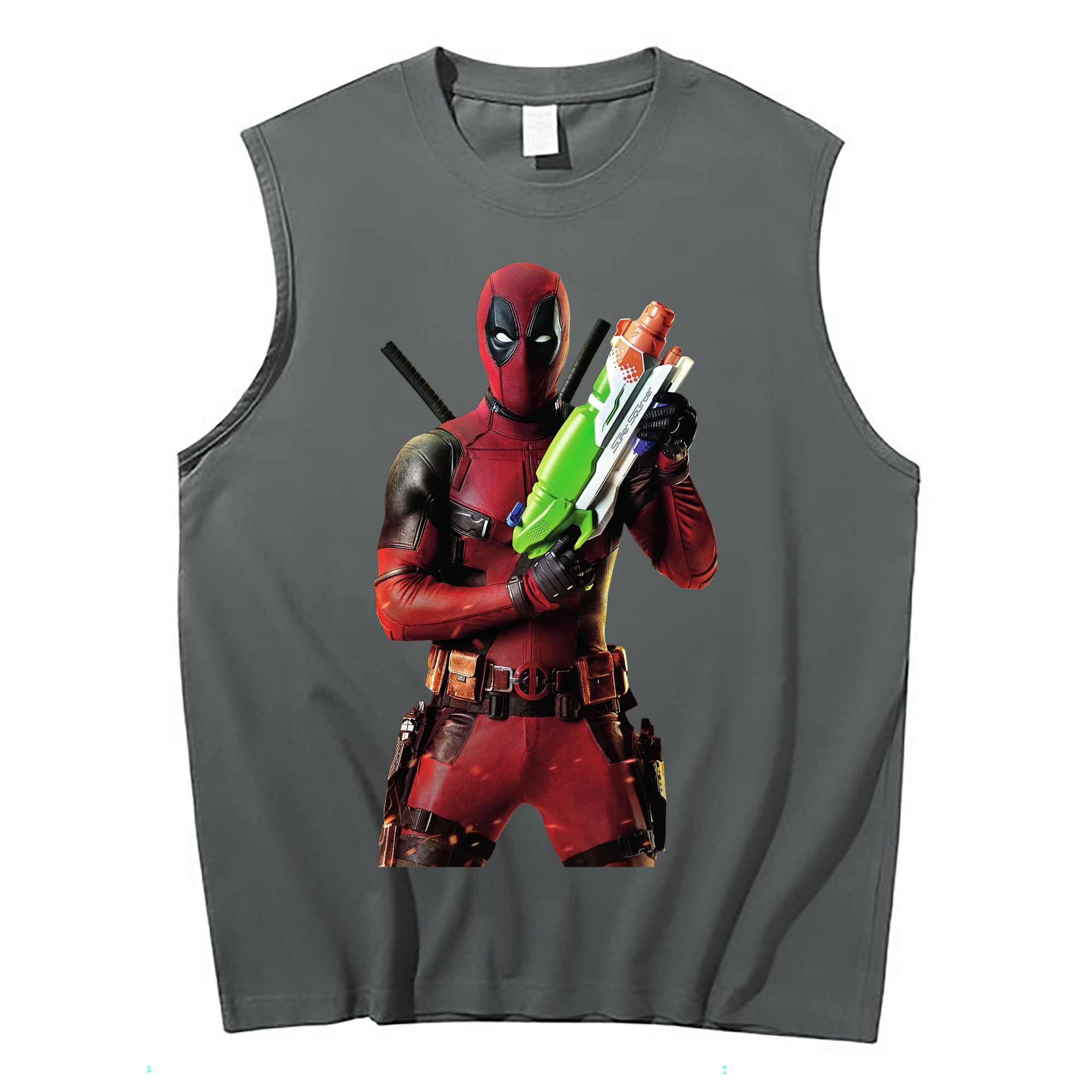 （画像用） Deadpool デッドプール コットン100％タンクトップ（フロントプリント）